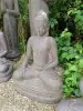 Artikelbild 4 des Artikels “Sitzender Buddha, Indien, 100 cm Höhe, Kunststein, hohl, handgefertigt & farbig. Gussstein mit antikem Finish, handgefertigt und nachbearbeitet. Eingefaerbt in der Farbe Antik-Finish “